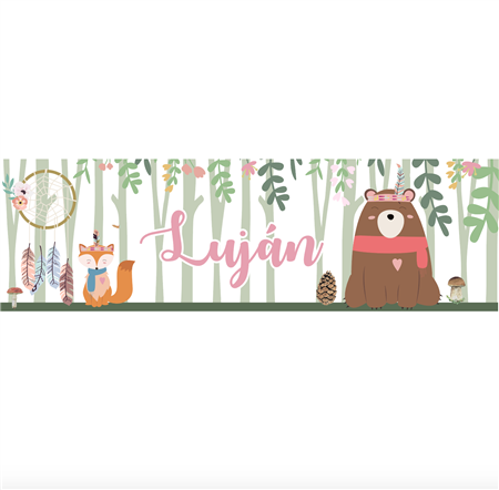 Banner de papel Boho. Pers.